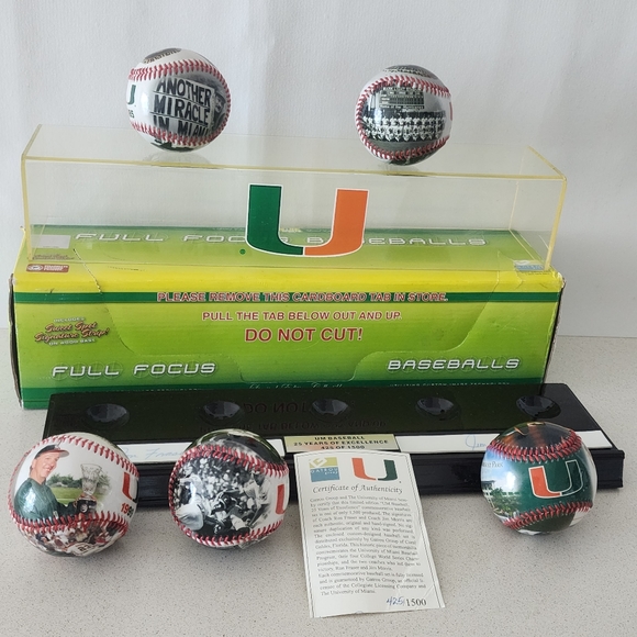RARE UM Baseball Signed Balls 25 Years Of Excellence 425 Of 1500 Limited Edition - Picture 2 of 16